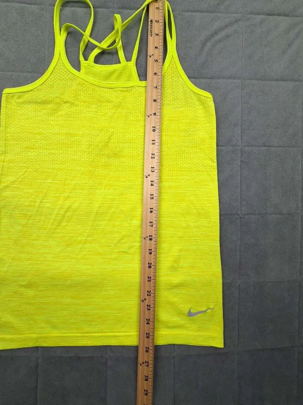 Nike Women's Dri-FIT Seamless Racerback Training Tank Top Neon Yellow